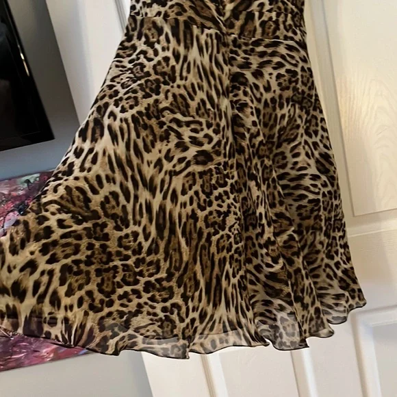 L’ AGENCE Animal print midi Dress 👗 with lining. - Picture 10 of 13